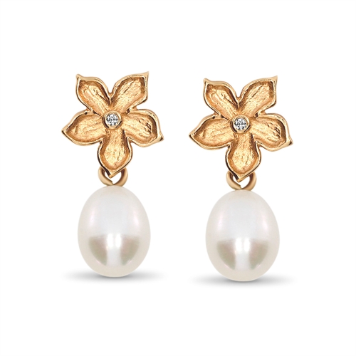 Floral Beauty Pearl Earrings
